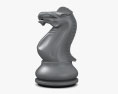 Classic Chess Knight White 3d model
