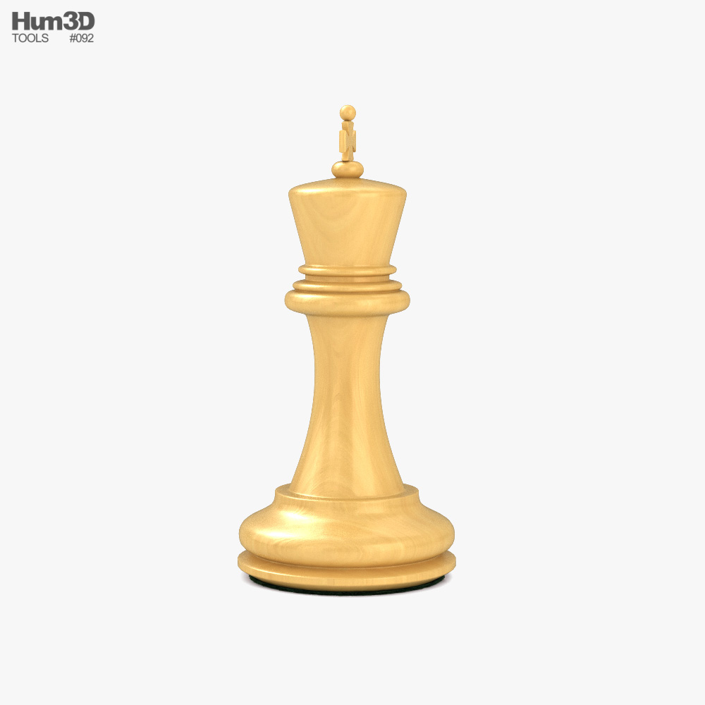 Classic Chess King White 3d model