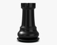 Classic Chess Rook Black 3d model
