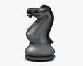 Classic Chess Knight Black 3d model