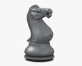 Classic Chess Knight Black 3d model
