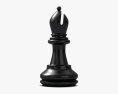 Classic Chess Bishop Black 3d model