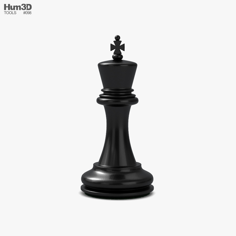 King Chess Game Piece - Rei Jogo de Xadrez | 3D model