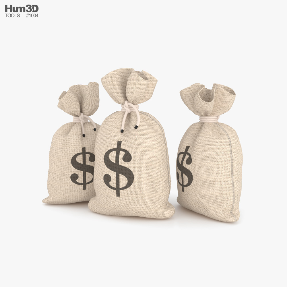 Money Bags 3D model