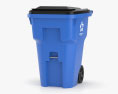 95 Gallon Trash Container 3d model