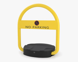 Barriera di blocco del parcheggio telecomandata Modello 3D
