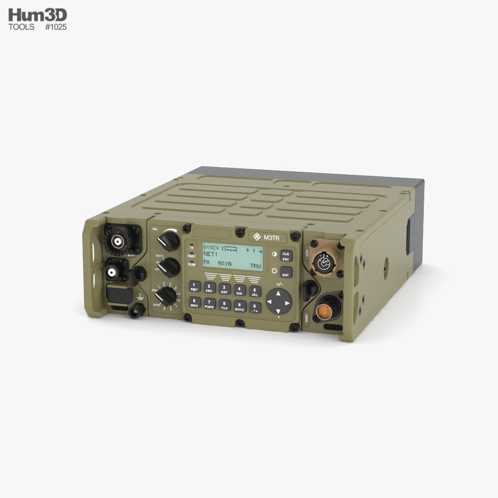 Radio militar táctica M3TR Modelo 3D