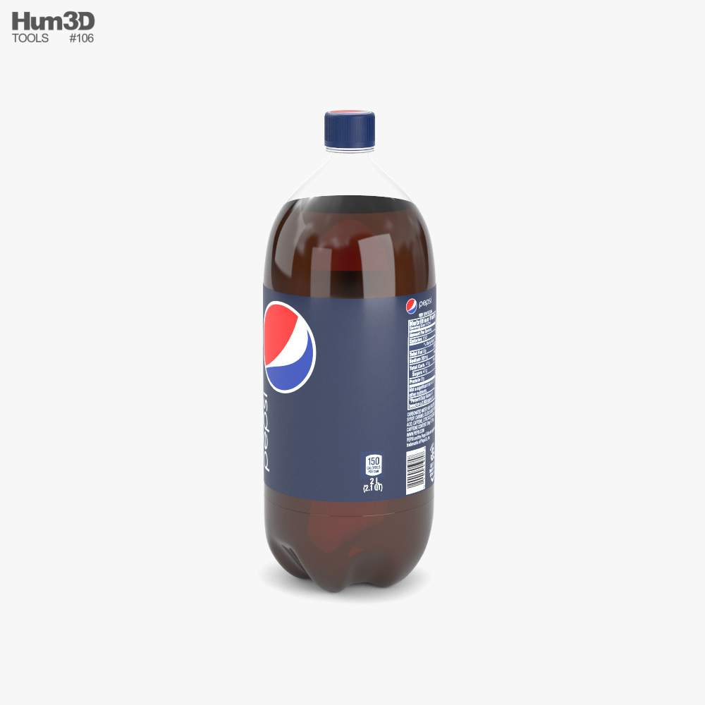 Pepsi 瓶子 2L 3D模型