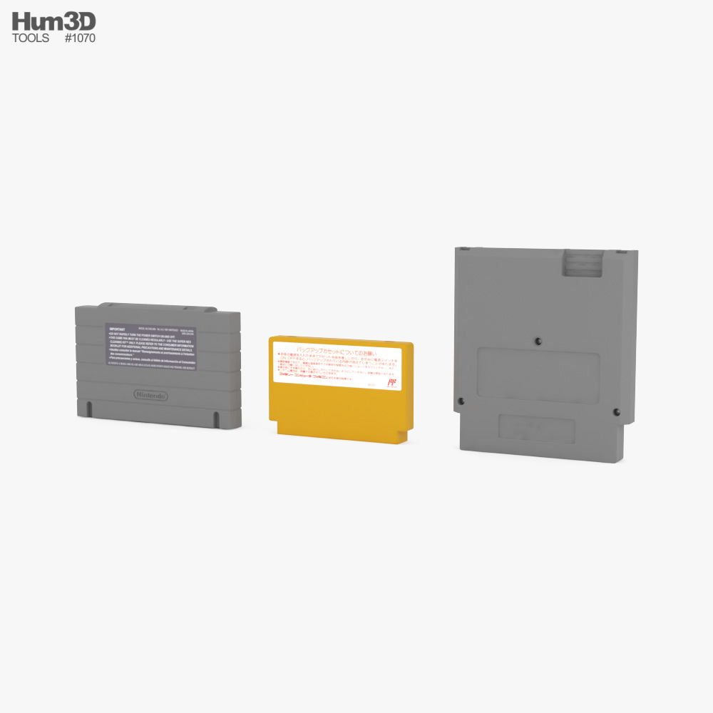 Nintendo Cartridges 3d model