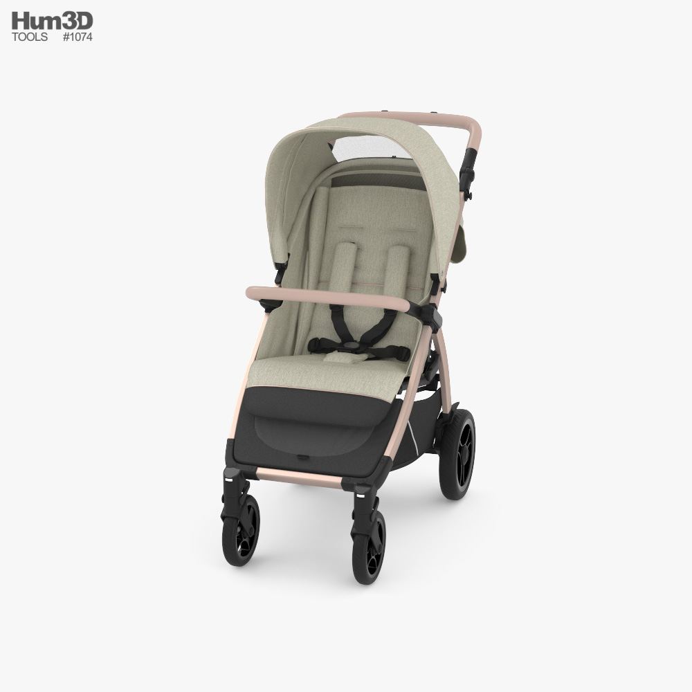 Baby Lightweight Stroller 3D model