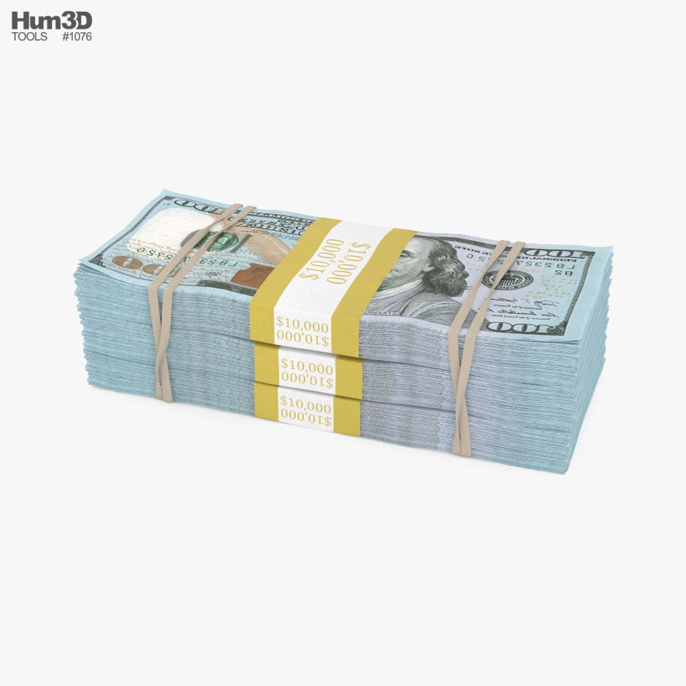 Money Stack 3D model