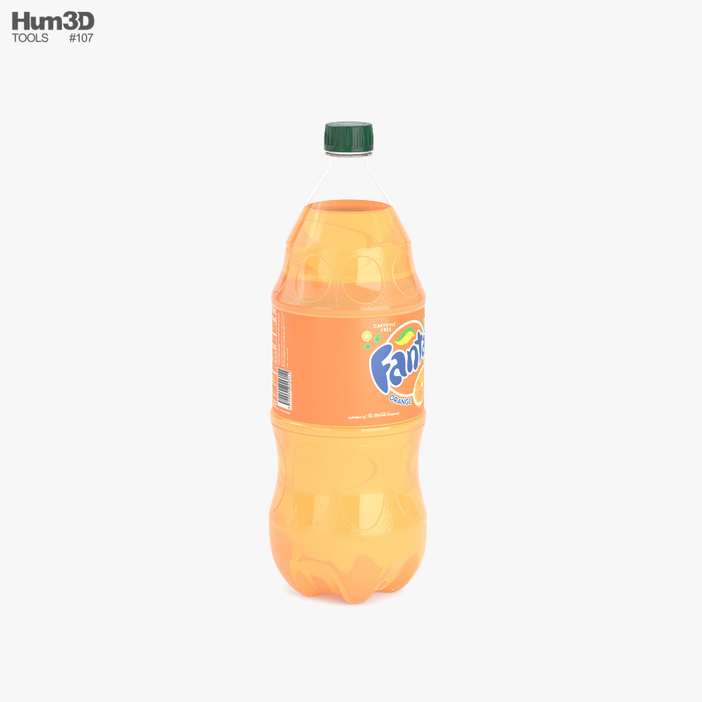ファンタ ボトル 2リットル 3Dモデル