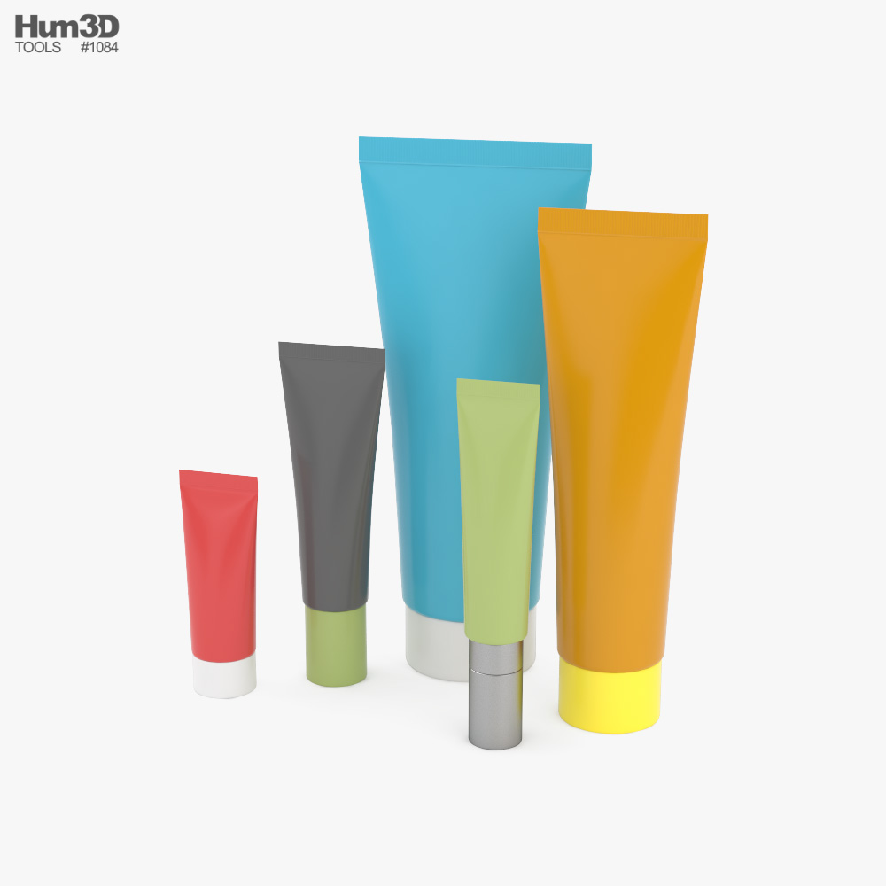 Cosmetic Tubes 3D model