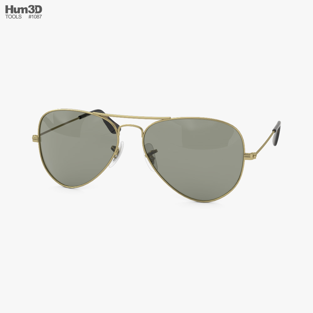 Aviator Sunglasses 3D model