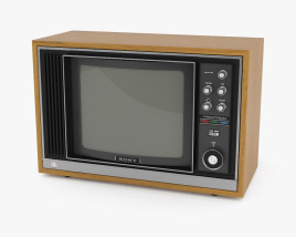 Sony Trinitron 1970 Television 3D model