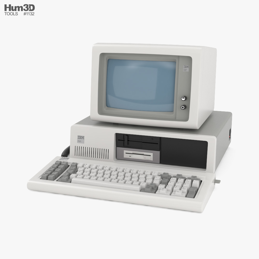 IBM Model 5150 3D-Modell