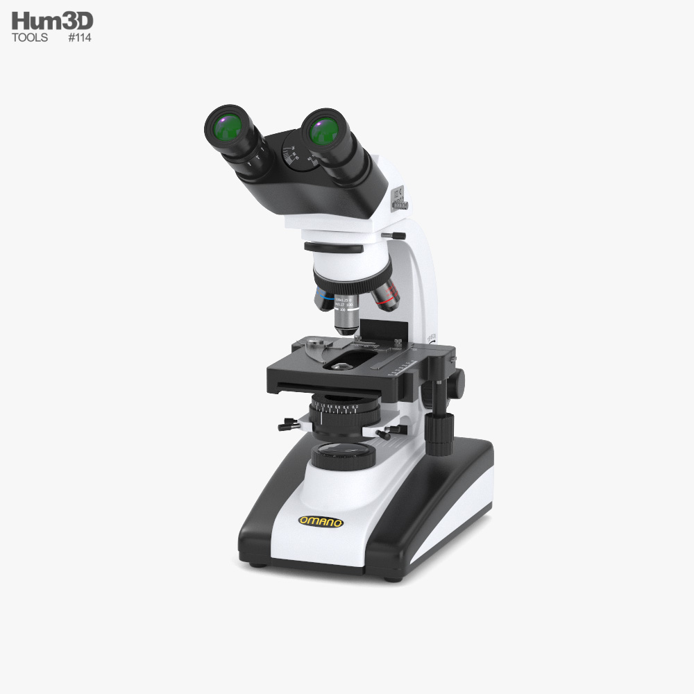 Omano OM139 Compound Microscope 3D model