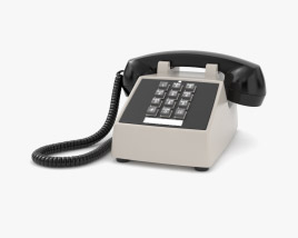 Western Electric Gray Model 2500 Telephone 3D model