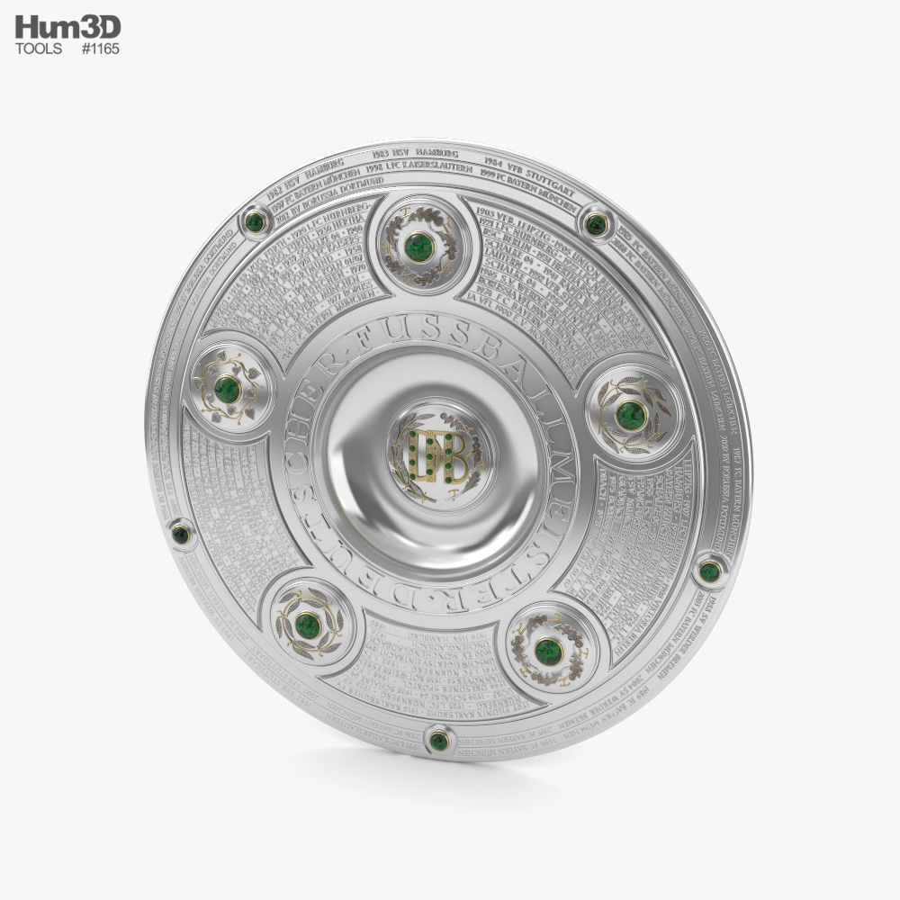 Bundesliga Championship Trophy 3D 모델 