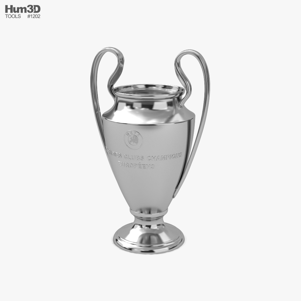 UEFA Champions League Trophy 3D 모델 