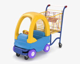 Supermarché Toy Car Shopping Trolley Modèle 3D