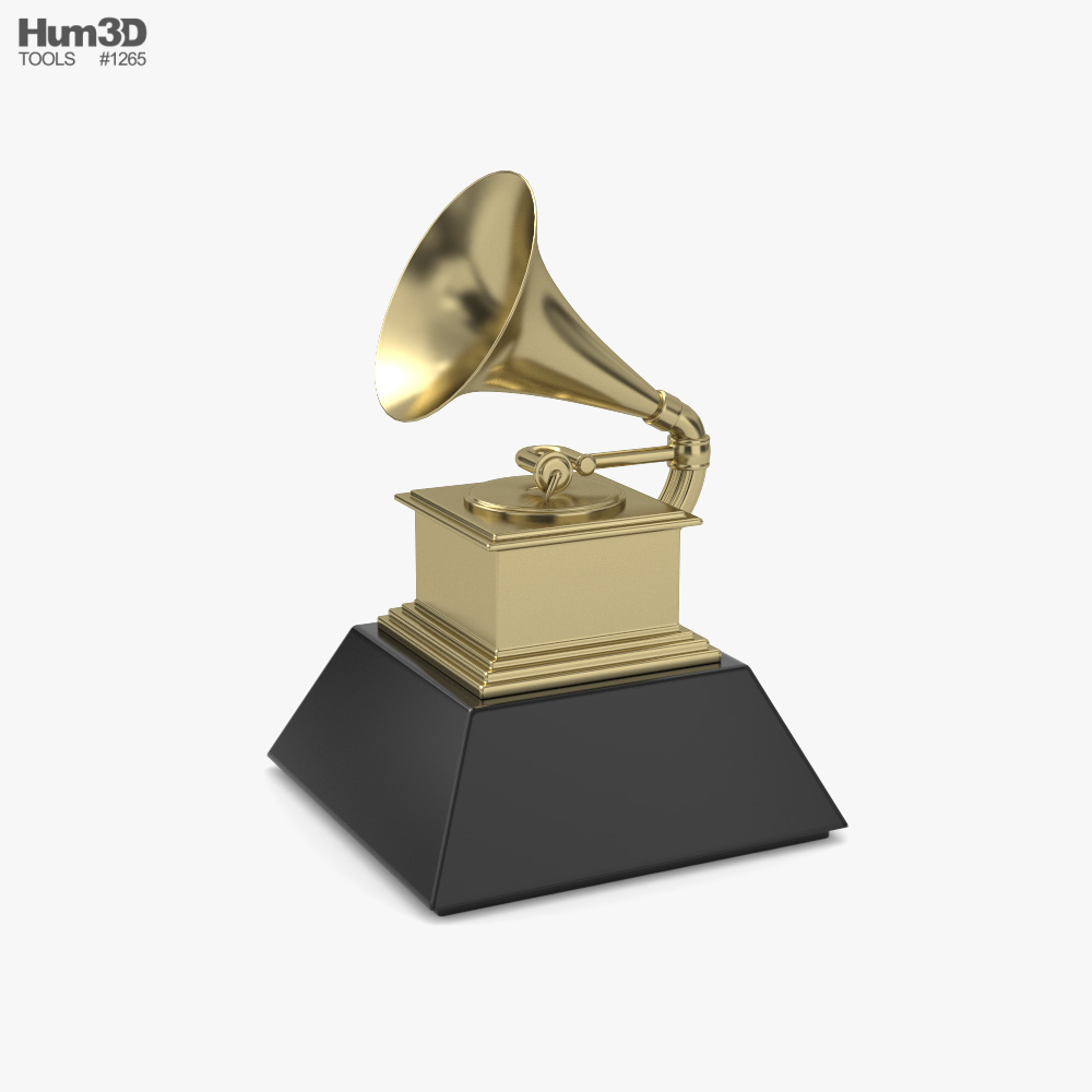 Grammy Award Trophy 3D модель - Хобби и Быт на Hum3D