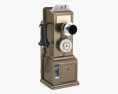 Antique Rotary Pay Phone 3d model