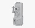Antique Rotary Pay Phone 3d model
