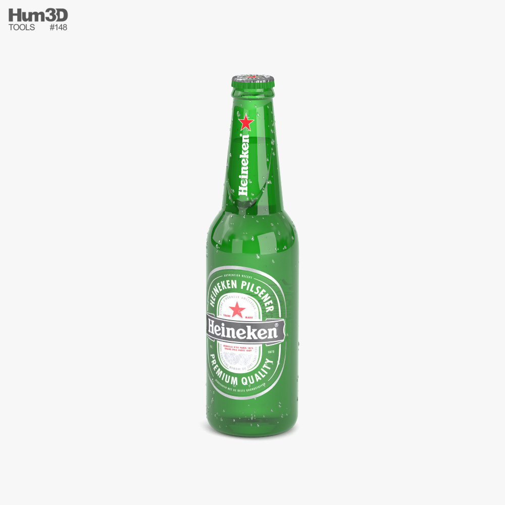 Heineken Beer Bottle 3D model