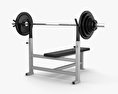 Weight Training Bench 3d model
