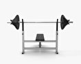 Weight Training Bench 3d model