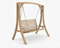 花园木制秋千椅 3D模型