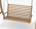 Silla colgante de madera para jardín Modelo 3D