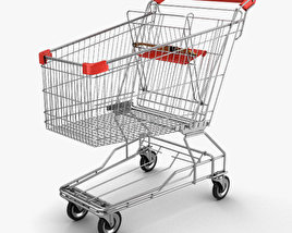 Візок для супермаркету 3D модель
