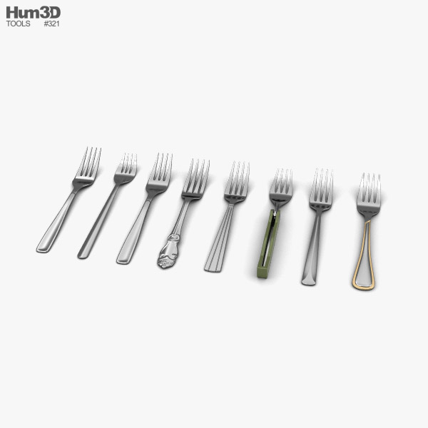 Fork 3D model