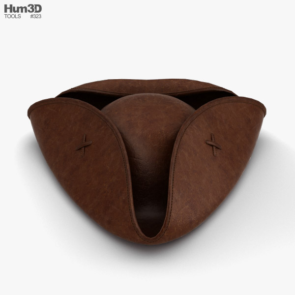 Pirate Hat 3D model Clothes on Hum3D