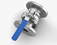 Flanged Ball Valve 3d model