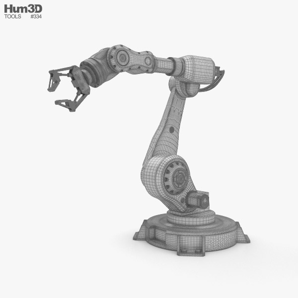 Brazo robótico industrial Modelo 3D - Vida y Ocio on Hum3D