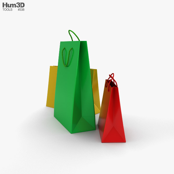 Shopping Bag 3D model - Life and Leisure on Hum3D