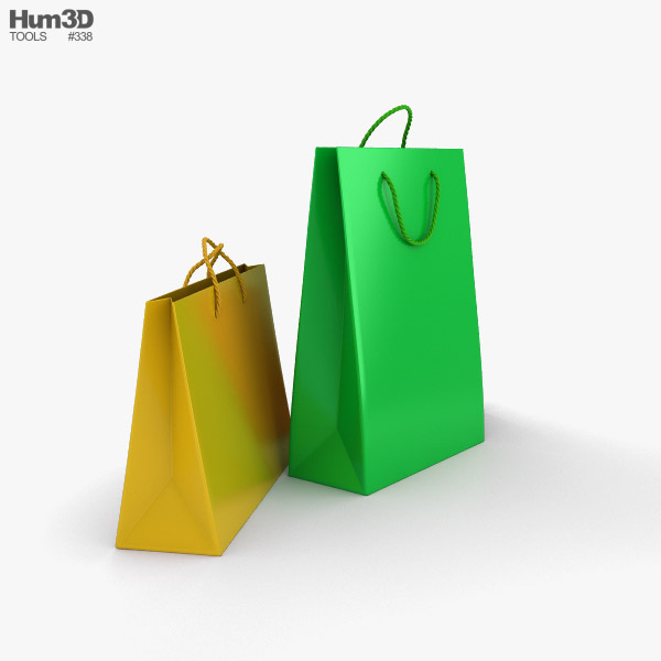 Shopping Bag 3D model - Life and Leisure on Hum3D