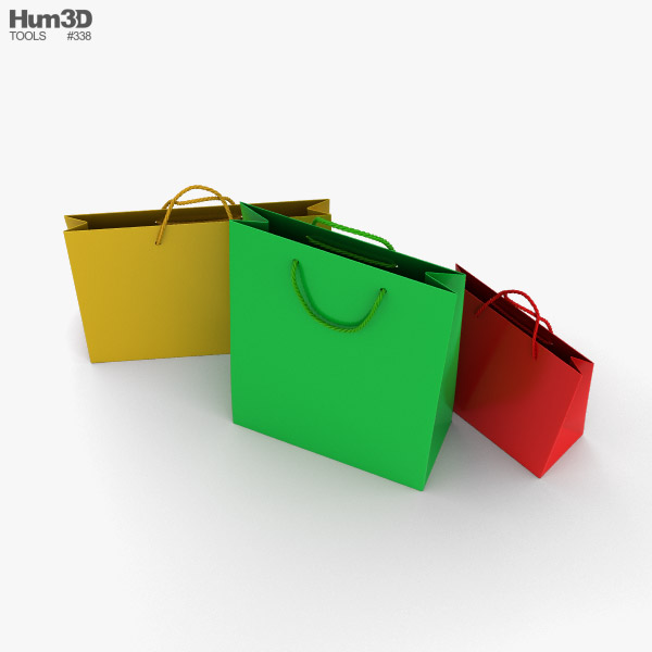 Shopping Bag 3D model - Life and Leisure on Hum3D