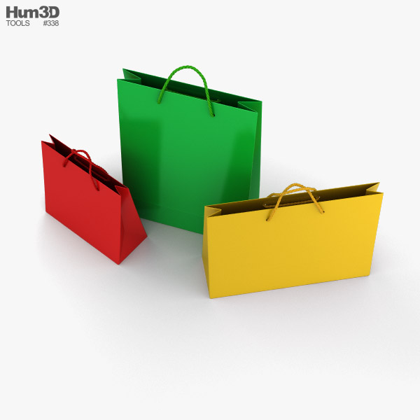 Shopping Bag 3D model - Life and Leisure on Hum3D