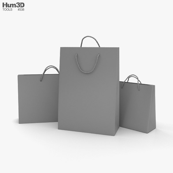 Shopping Bag 3D model - Life and Leisure on Hum3D