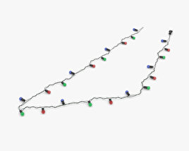 Cadena de luces navideñas Modelo 3D