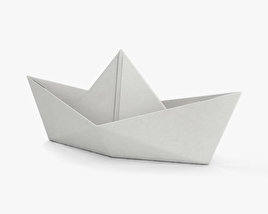 Паперовий кораблик 3D модель