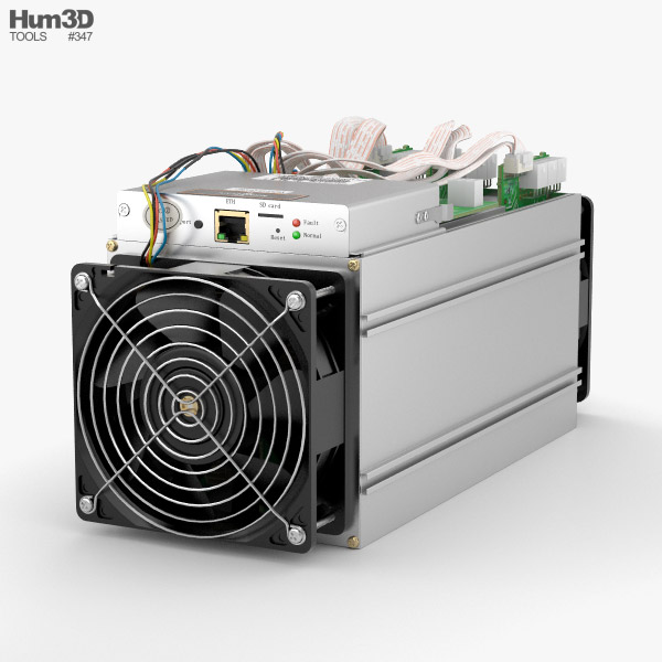 Antminer Cryptocurrency Mining Hardware 3D model