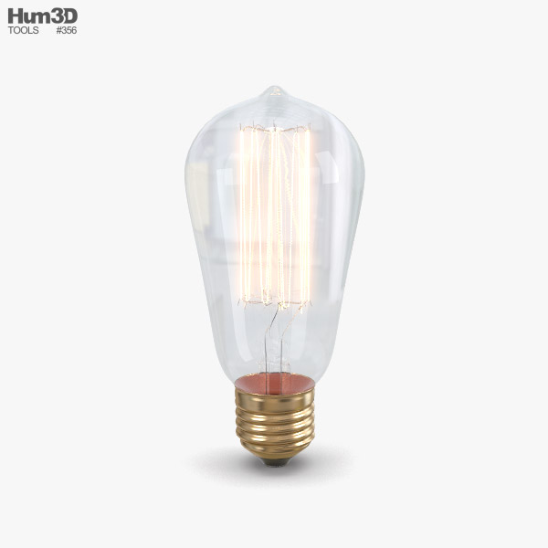 Edison Bulb 3D model