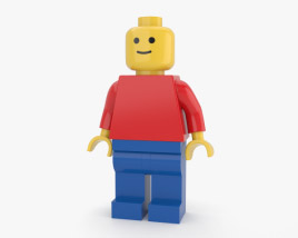 Modelo 3D de Homem Lego