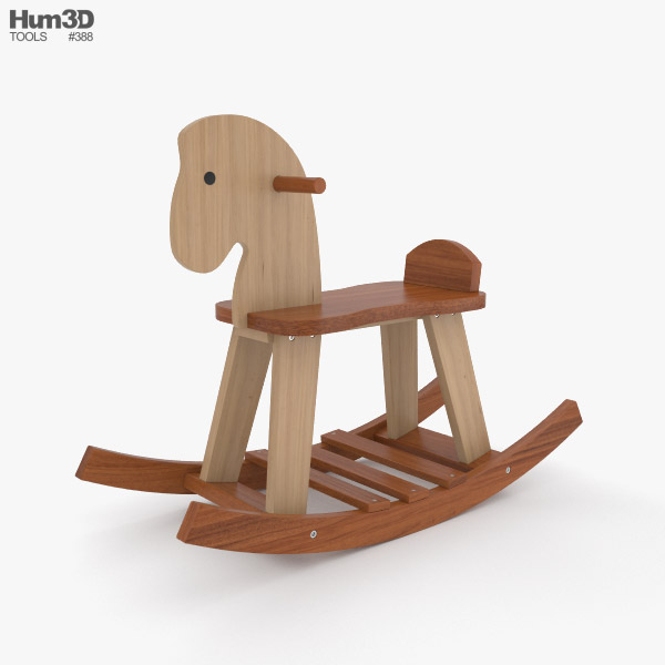 揺り木馬 3Dモデル