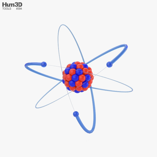 Атом 3D модель